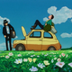 Lupin and Jigen fix their beloved car and take a break in Hayao Miyazaki's Lupin III: The Castle of Cagliostro
